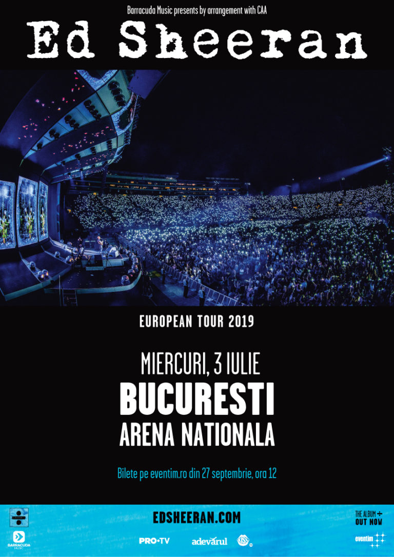 Concert Ed Sheeran in Bucuresti Detalii eveniment SeeBucharest.ro